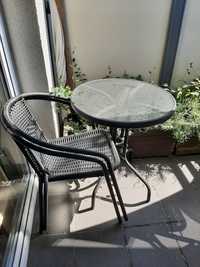 Zestaw mebli ogrodowych stolik + 2 krzesła