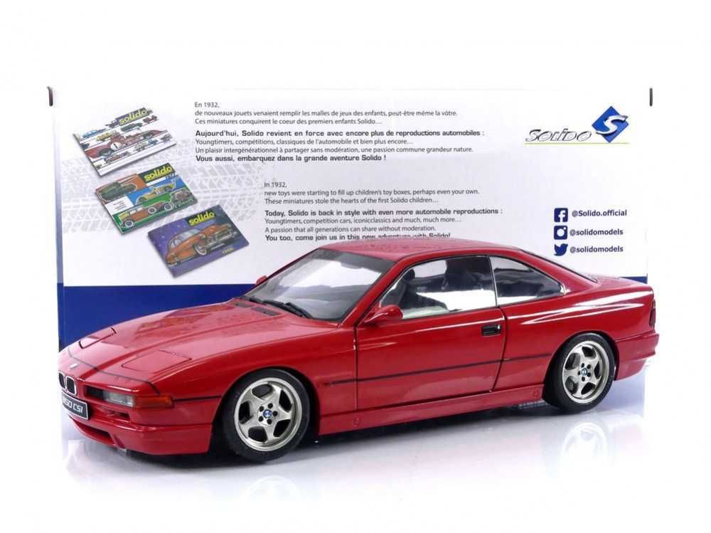 BMW 850 (E31) CSi 1990 - Solido 1/18 - Novo