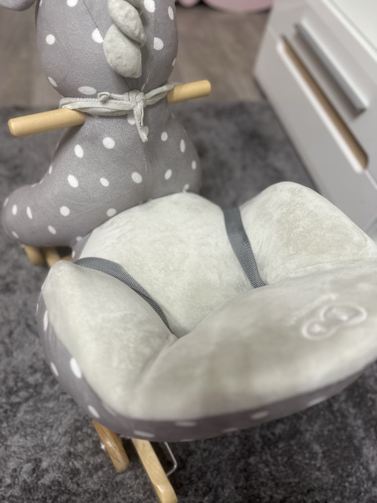 Лошадка-качалка с колесиками Kinderkraft Gray (KKZKONIGRY0000)