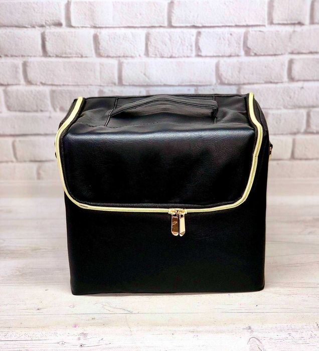 Бьюти кейс сумка мастера для косметики  раздвижные полочки кожзам