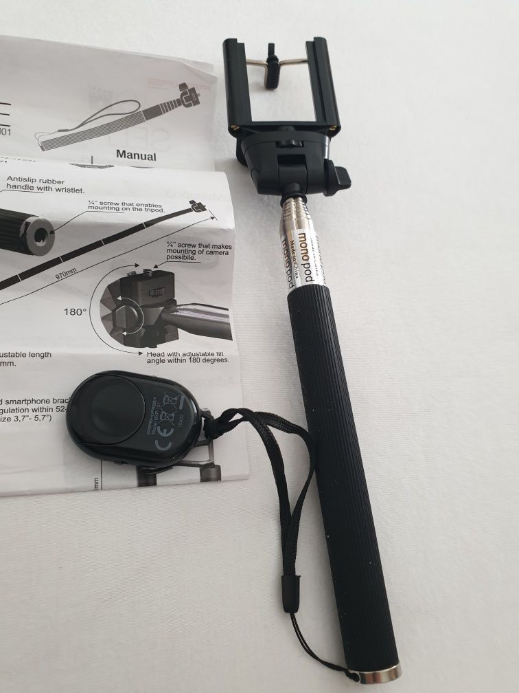 Monopod/ Adapter do smartfonow/Bluetooth 3.0/ Model BSP-101