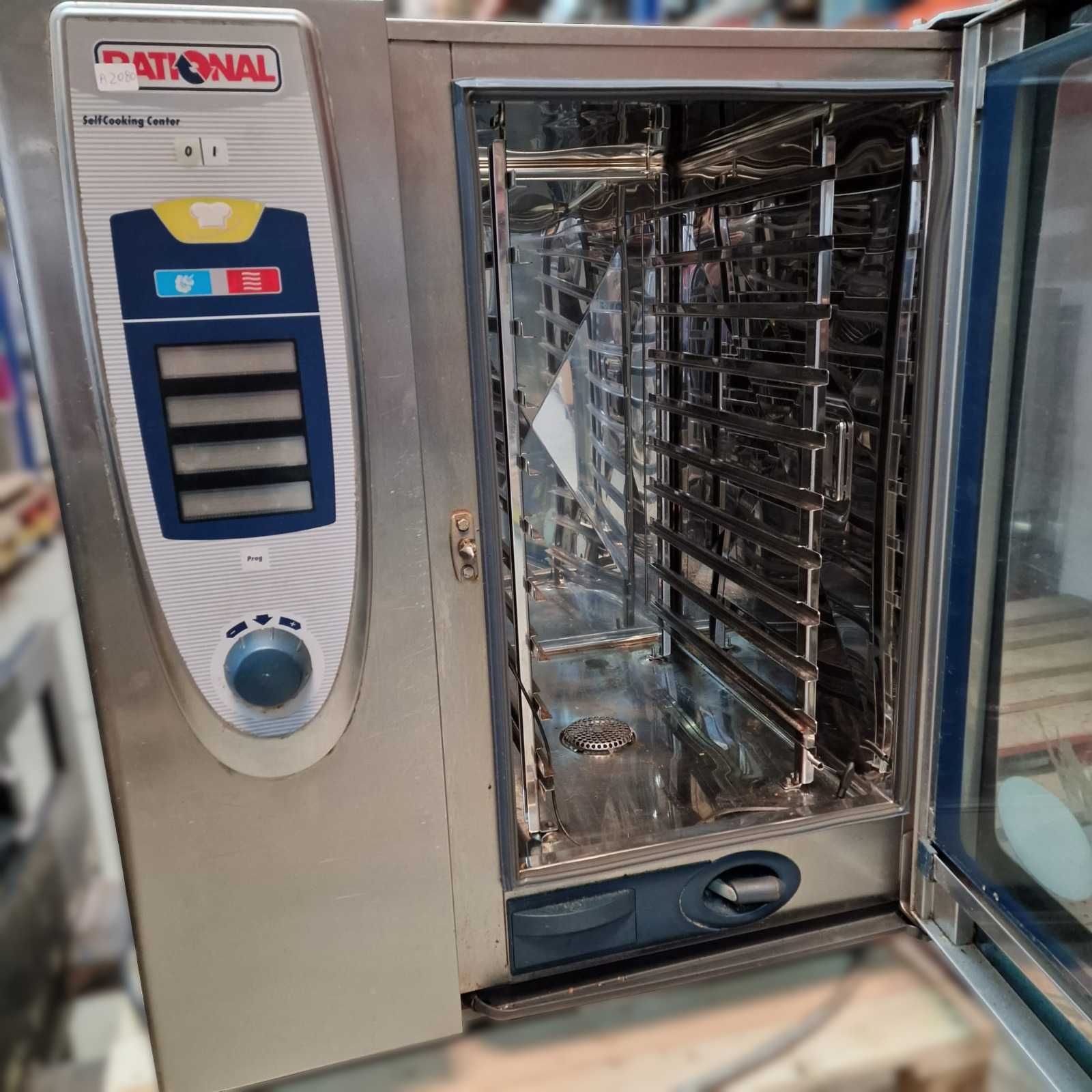 Forno convetor misto Rational a gás 10 níveis GN 1/1 SCC101G