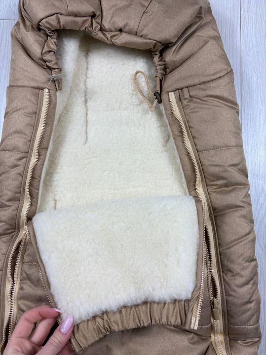 Конверт зимовий дитячий на овчині від народження