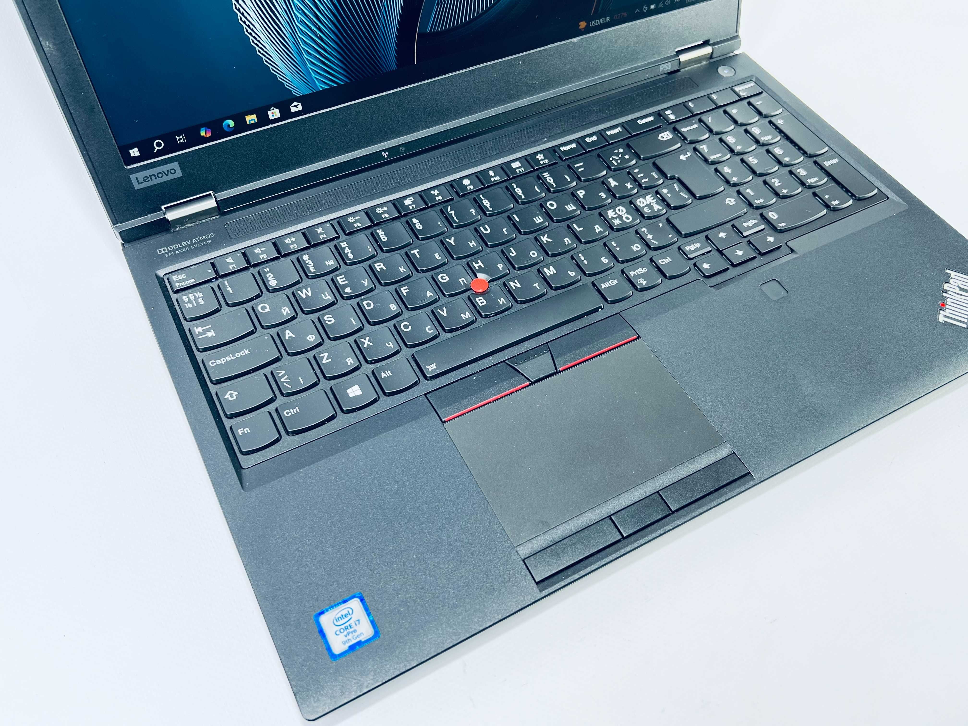 Ноутбук Lenovo ThinkPad P53 / i7-9850H/ 32gb/ 512 gb/ Quadro T1000 4gb