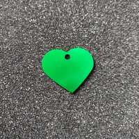 Zawieszka adresówka do obroży dla psa serduszko grawer zielone serce