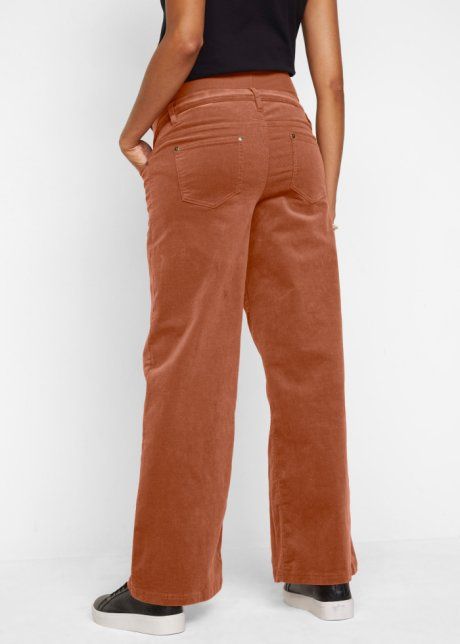 B.P.C spodnie ciążowe sztruksowe rude r.36