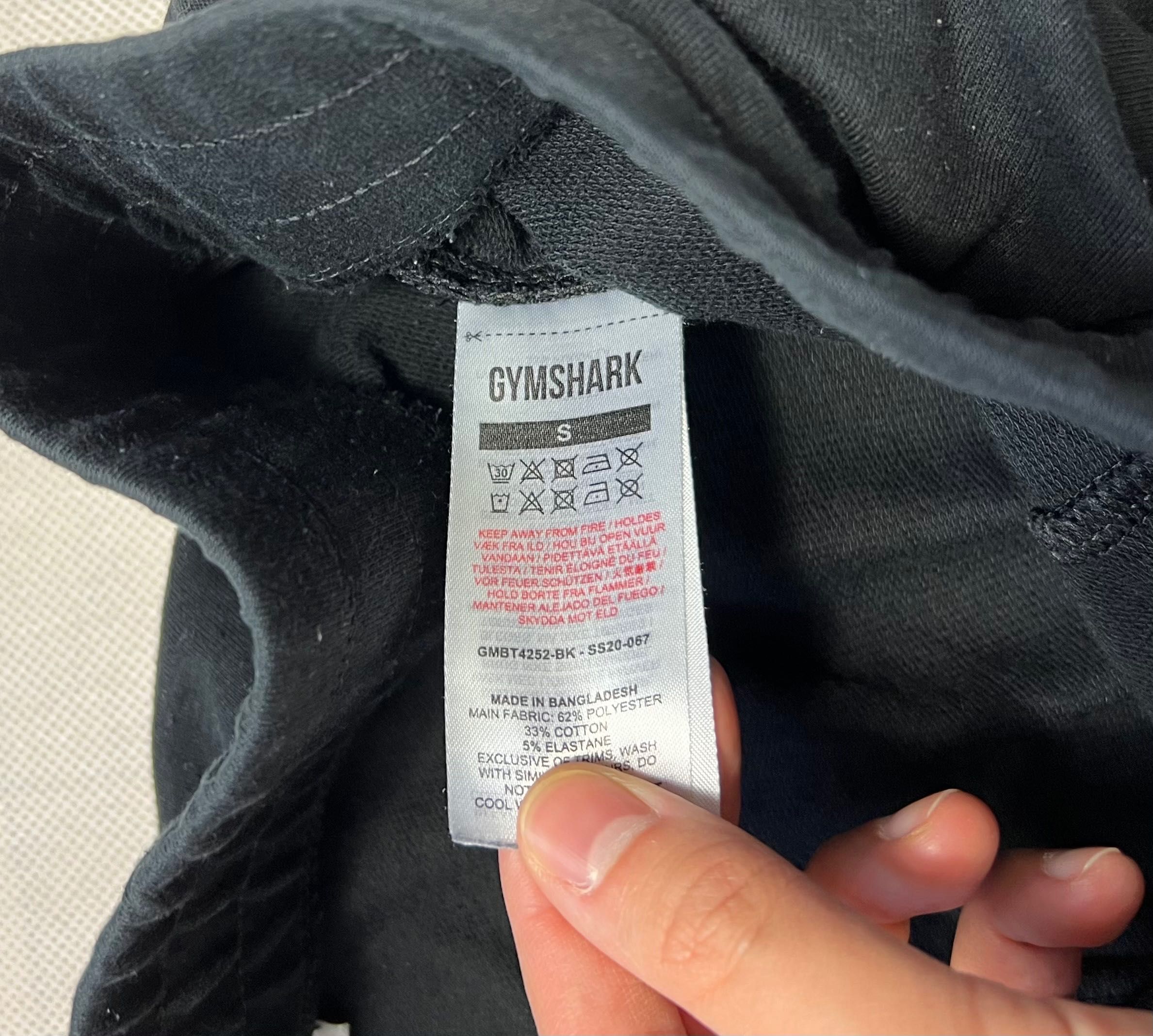 Dresy Gymshark logo black