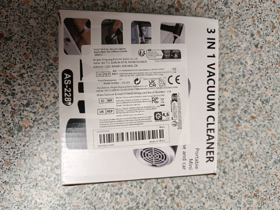Автомобільний пилосос 3в1 AS-228