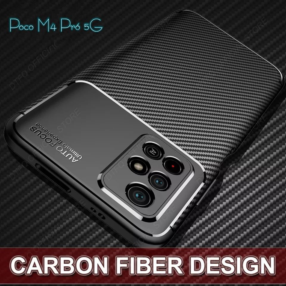 Capa T/ F. Carb. Xiaomi Poco M4 Pró 5G / Redmi Note 11S 5G /Note 11T