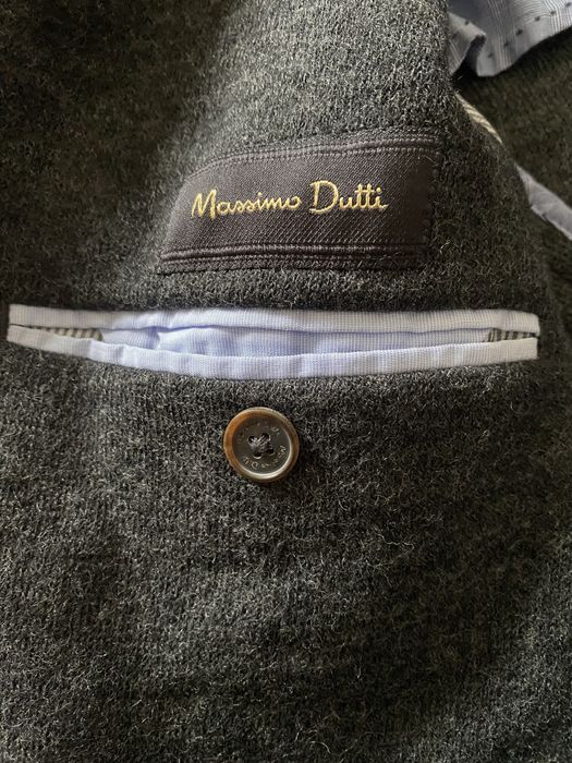 Marynarka męska blezer szara  wełna Massimo Dutti S