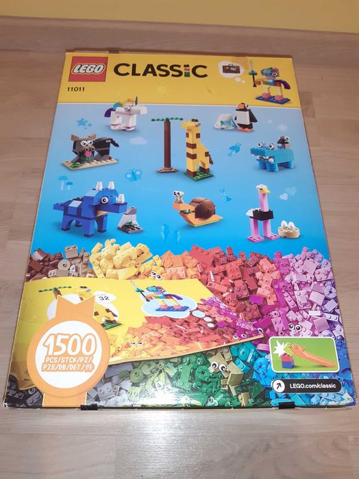 Puste pudełko Lego Classic po 11011 Bricks and Animals + instrukcja