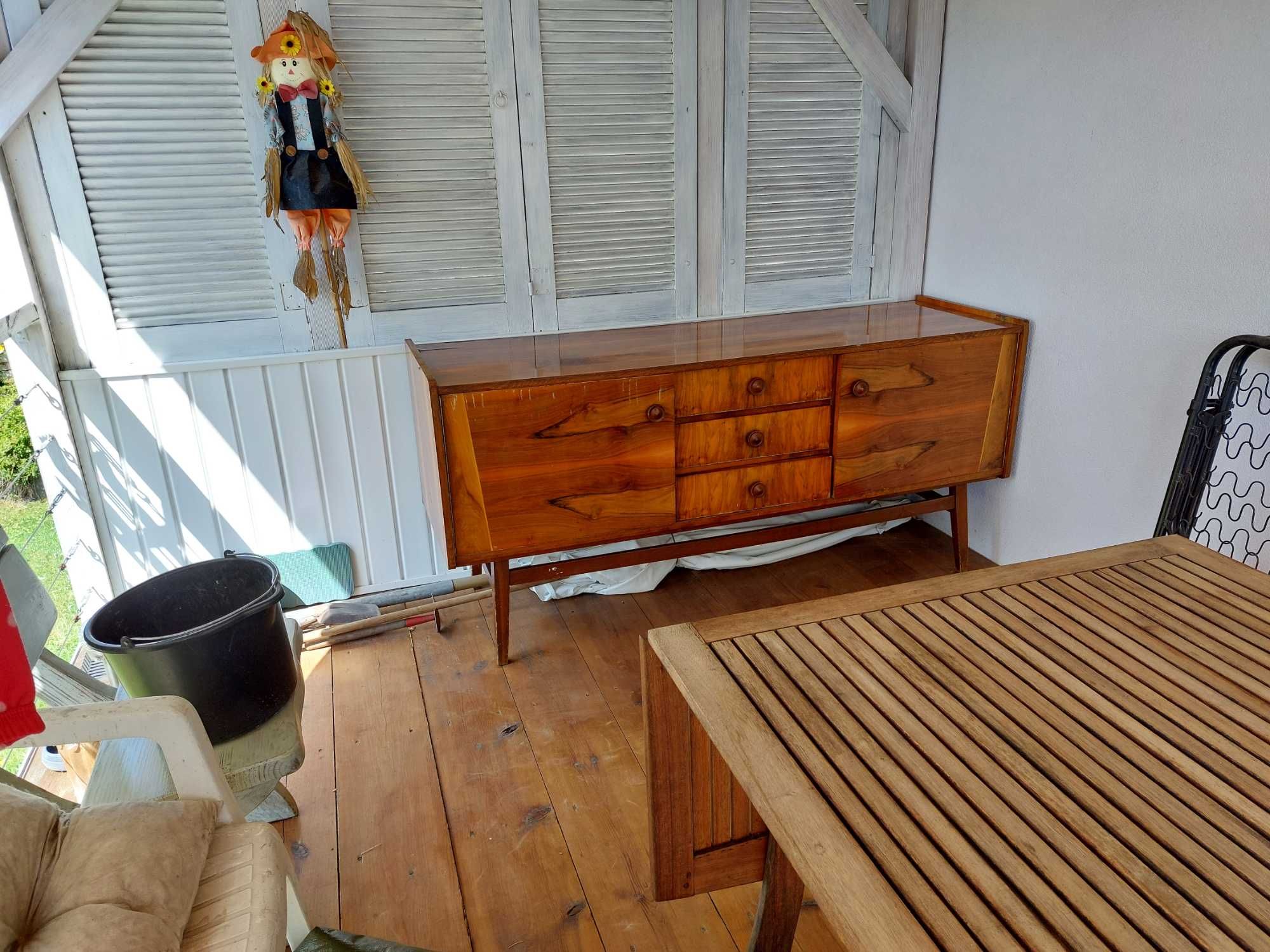 Komoda Sideboard BILEA Lata 60 Rumunia PRL duża dług. 180 cm