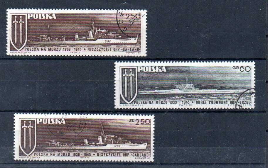 Znaczki Polska - Polska na morzu 1939 -1945 rok