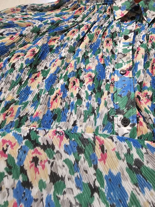 Ganni красивое  платье  оверсайз  плиссе хс/с