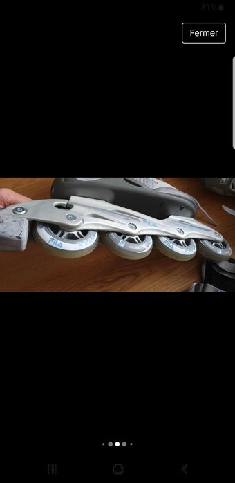 Patins em linha usados 1 única vez