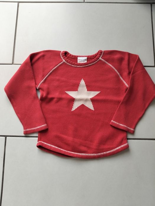 Czerwony sweter Next 116/122