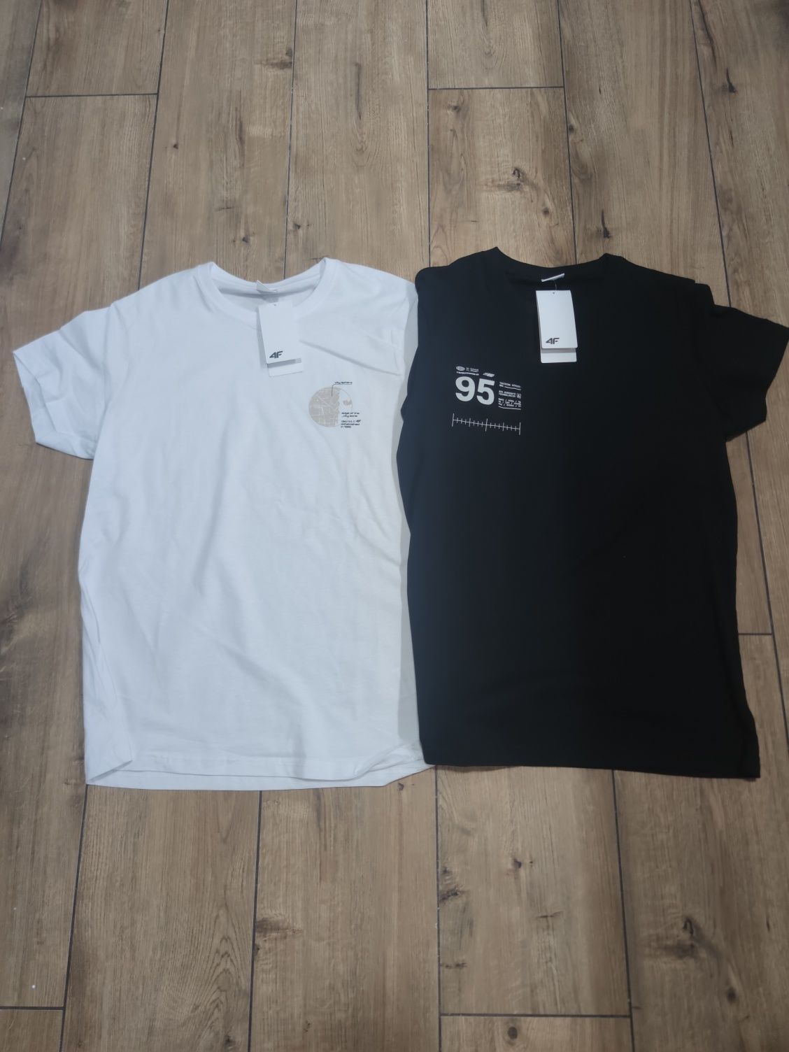 Zestaw 2 sztuki 100% BAWEŁNA koszulka t-shirt męska 4F rozmiar S