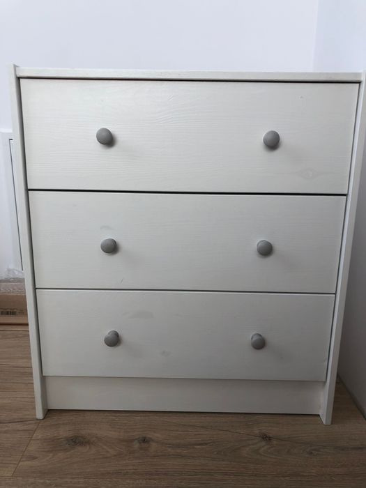 Szafka biała - szuflady