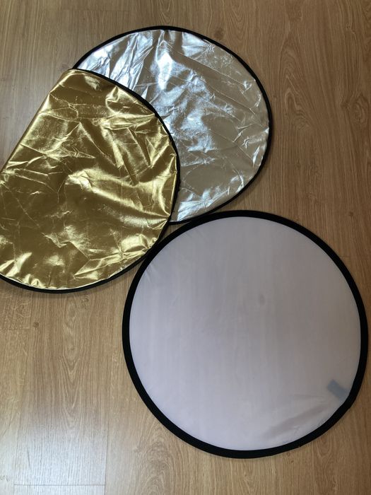 Conjunto de refletores fotograficos-Prata, Ouro, Difusor