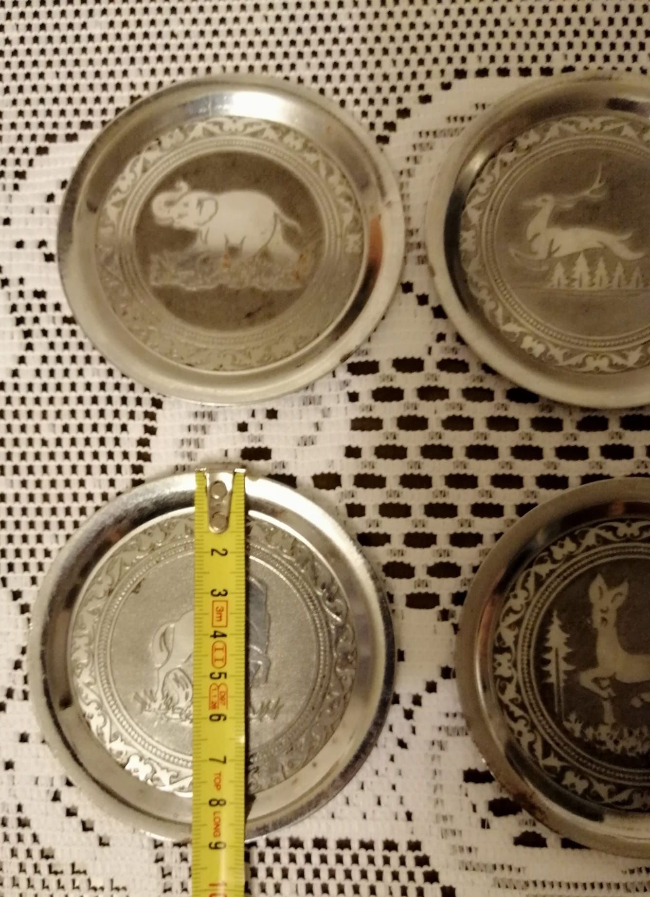 Podstawki pod szklanki zwierzęta PRL
