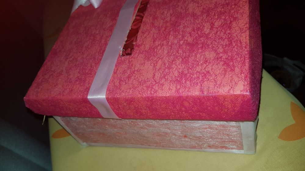 Pudełko na koperty na wesele ręcznie robione różowy kolor