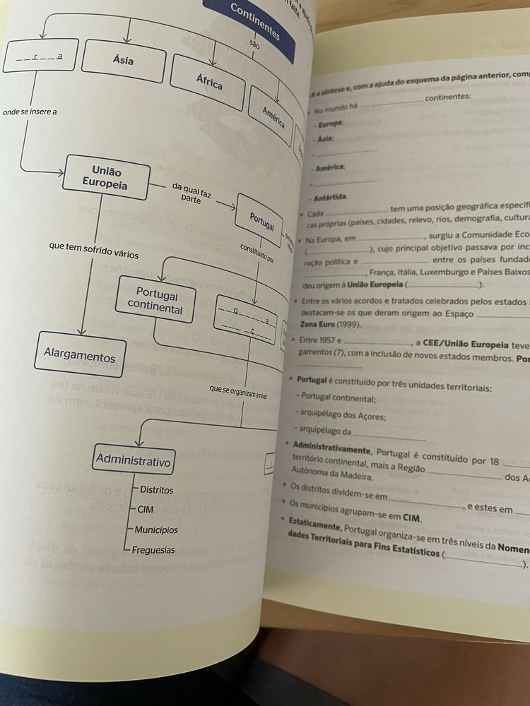 Livro actividades Geografia 7 ano - como novo