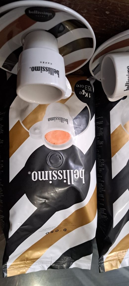 Café  BELLISSIMO D'OURO + Chavenas