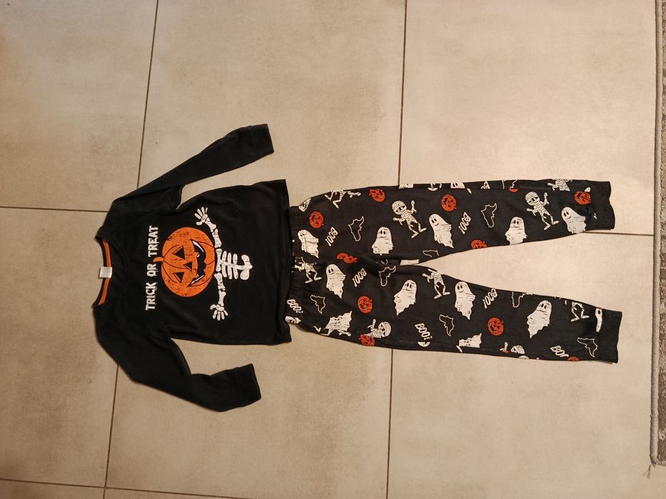 Piżama chłopięca Halloween róż 122-128