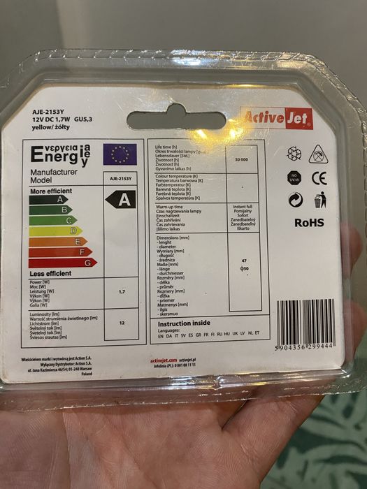 Żarówka Led 1.7 W GU5,3