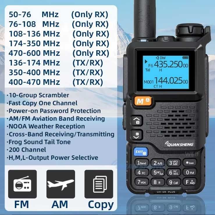 Радіостанция Рація Quansheng UV-K5(8) (UV5R Plus)