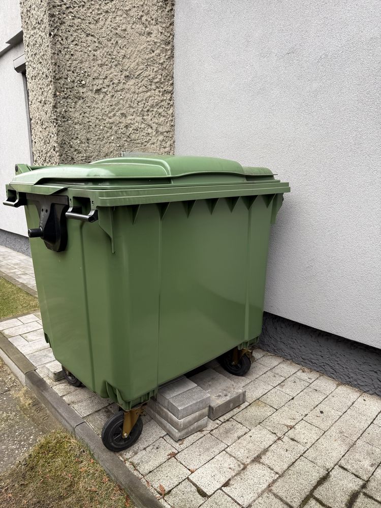 Pojemnik, kontener, kubeł zielony 1100l