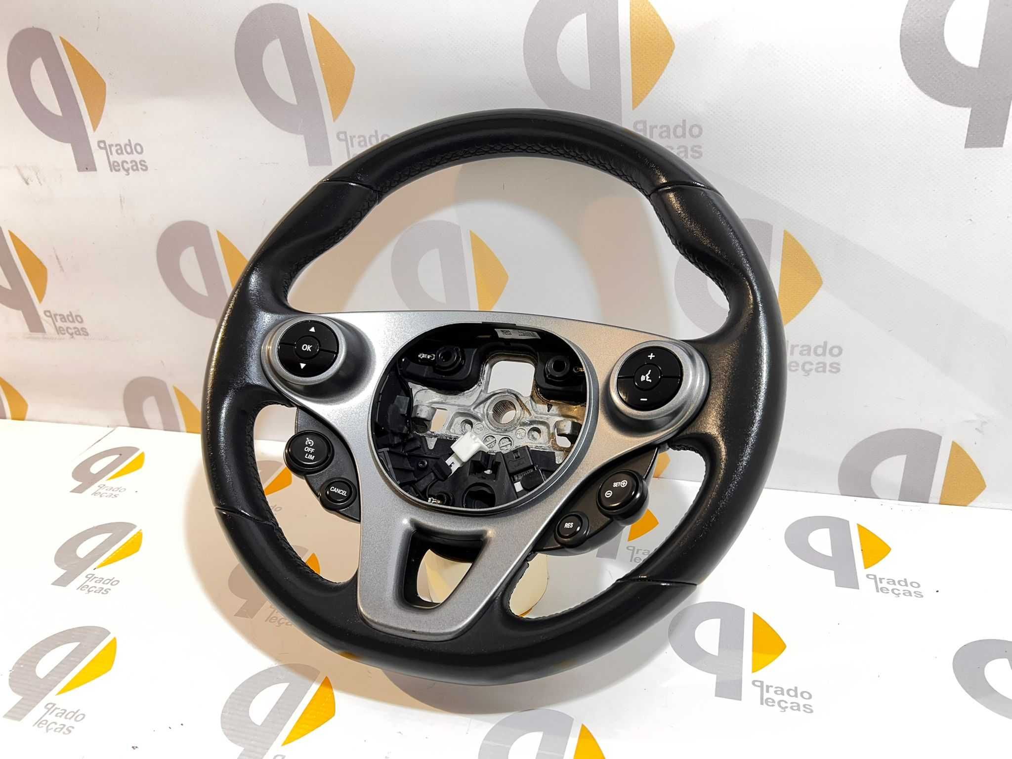 Volante Multifunções pele smart fortwo 453