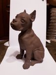 Figurka pies bokser ceramika Karlsruhe