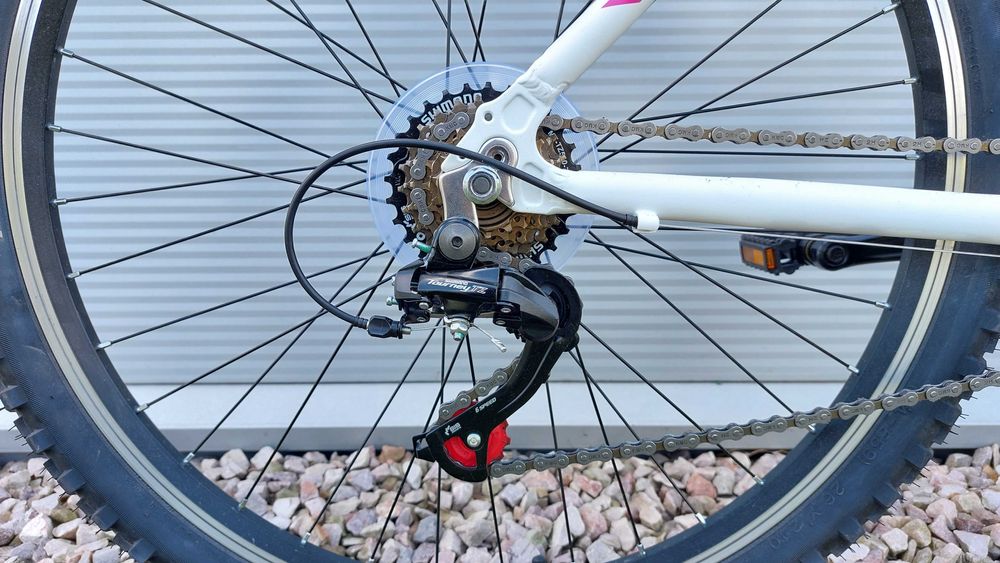 Rower MTB dla osoby 165 cm, INDIANA X-PULSER 1.6  26" biały