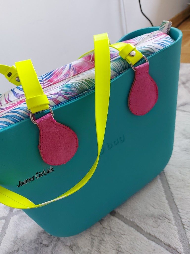 Śliczny zestaw torebka Obag  Obag MINI w pięknym kolorze AQUA