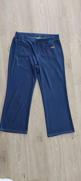 John Baner Bonprix r.48/50 ocieplane granatowe spodnie/getry