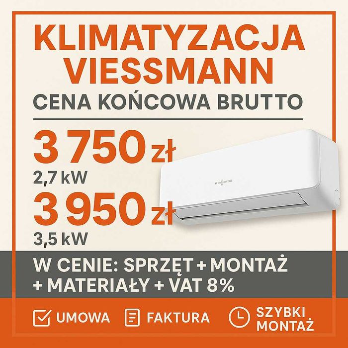 Klimatyzacja z montażem Viessmann – Jarosław, Przemyśl, Radymno