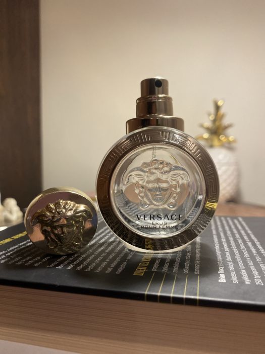 Przepiękny pusty flakonik po perfumach Versace Eros