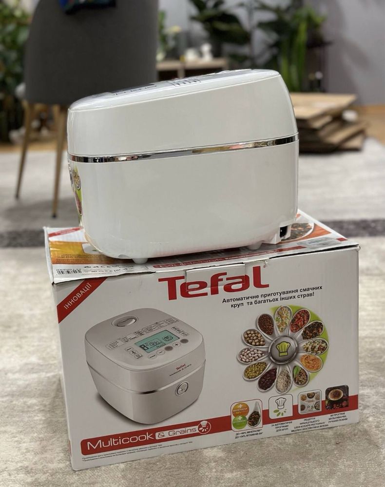 Мультиварка tefal multicook & grains RK 900132. НОВОЕ состояние