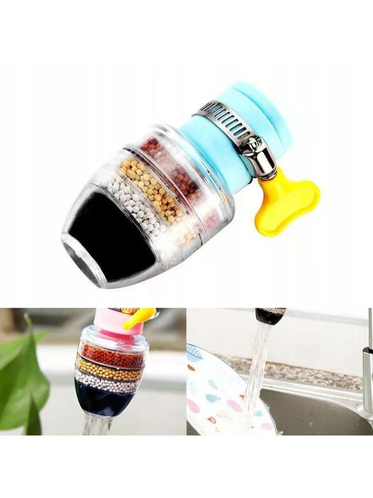 Filtr do kranu 6 warstwowy zmiękczacz wody filtr do wody z węglem akty