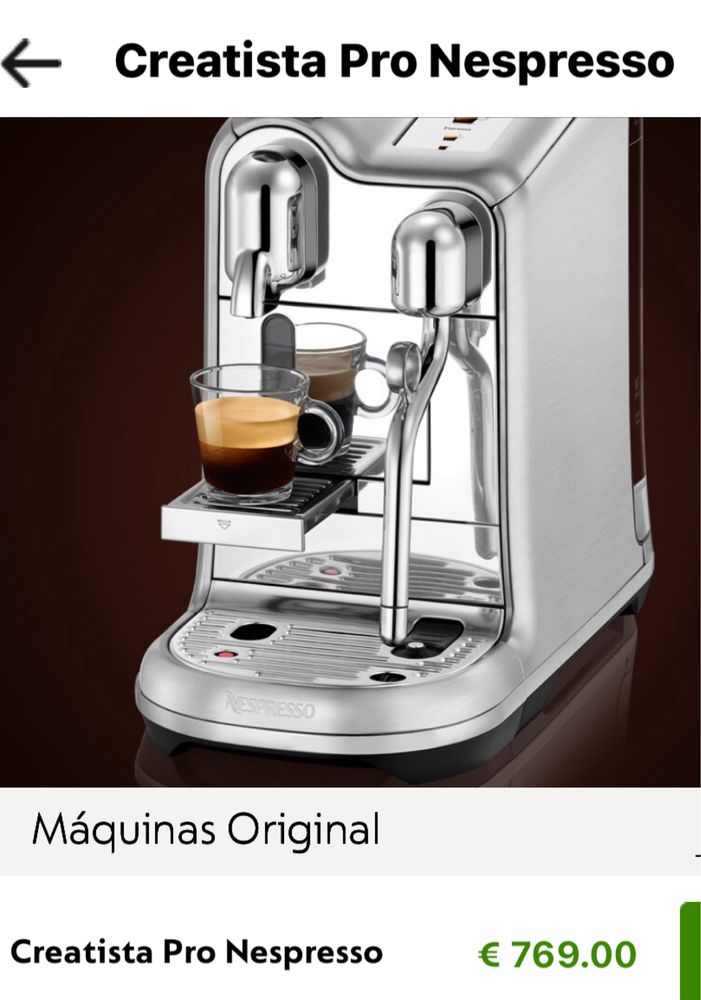 Vende-se maquina nespresso