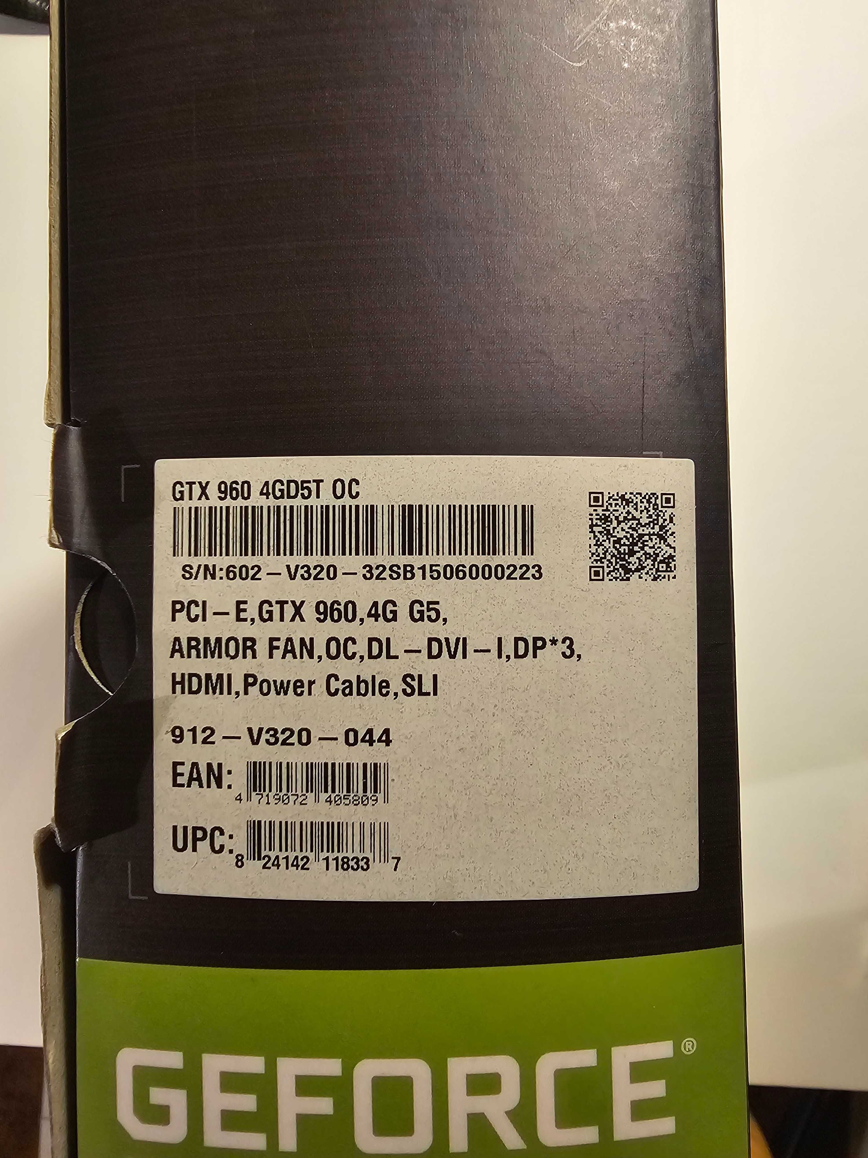MSI GeForce GTX 960 4GB OC ARMOR 2X karta graficzna