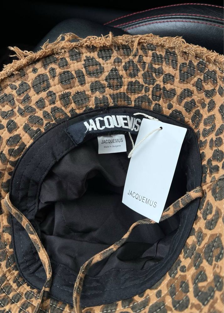 Біла/чорна/коричнева/леопрдова жіноча панама Jacquemus