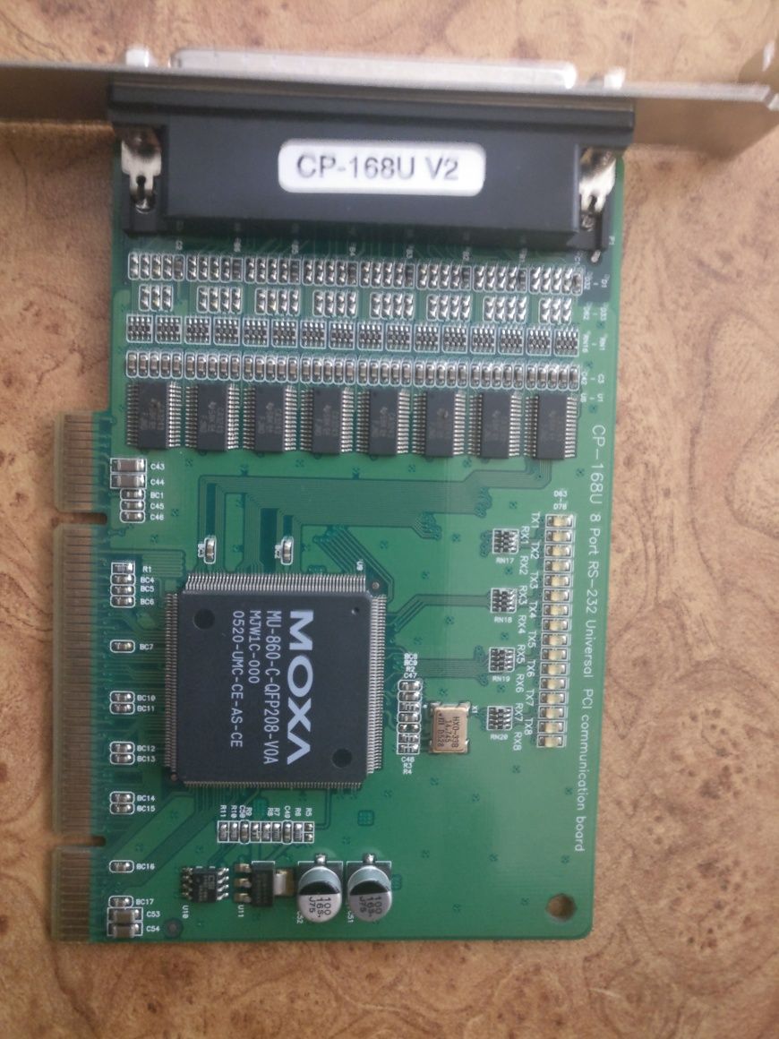 8-ми портовая мультипортовая плата RS-232 MOXA для Universal PCI шин