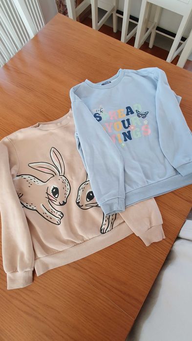 2 bluzy dziewczęce H&M