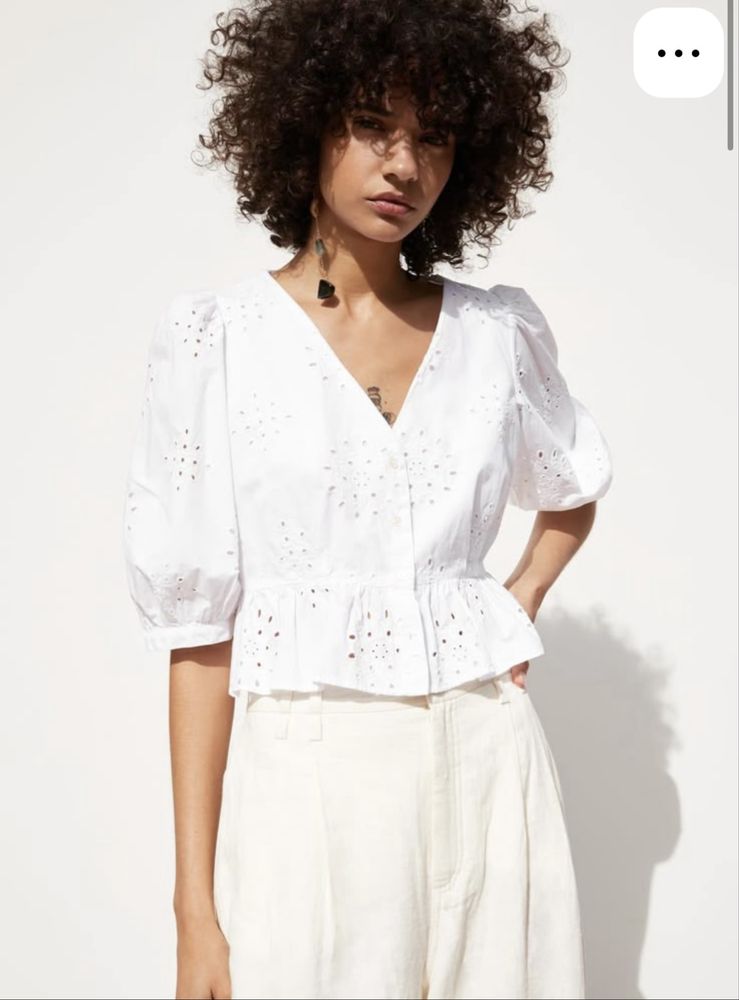 Блуза з прошви zara