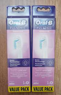 Oral B Pulsonic Sensitive szczoteczki do zębów wymienne 4 pak Braun