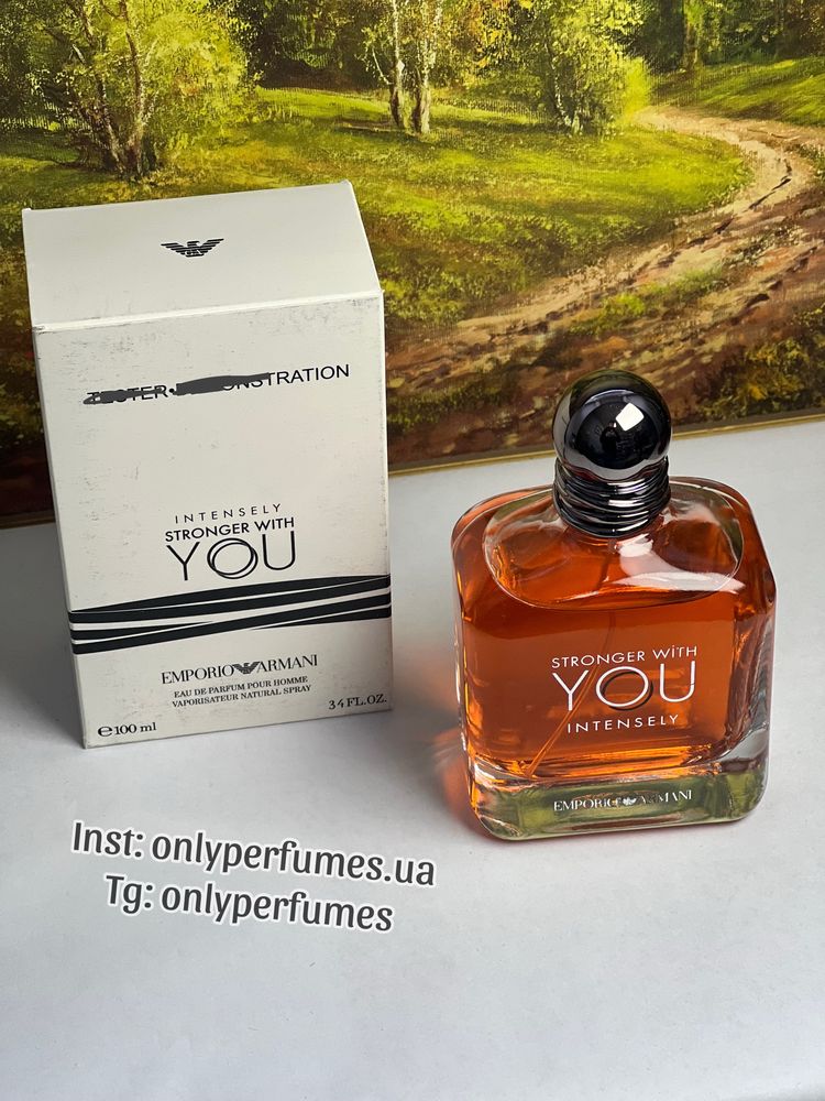 Духи чоловічі Armani Stronger With You Intensely. Армани Стронгер