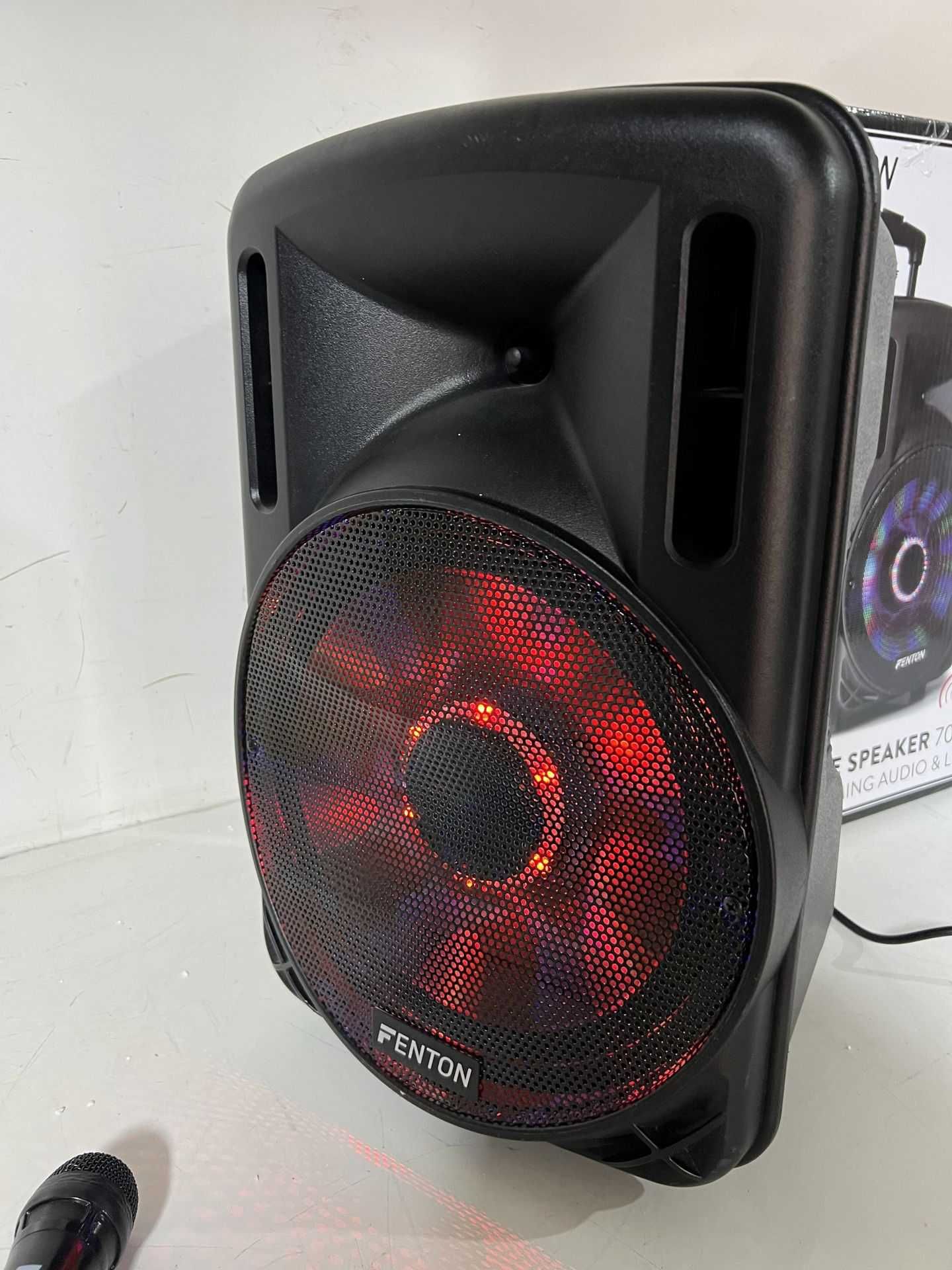 Аккумуляторная колонка Fenton FT12LED 12" 700W Bluetooth акустика сроч