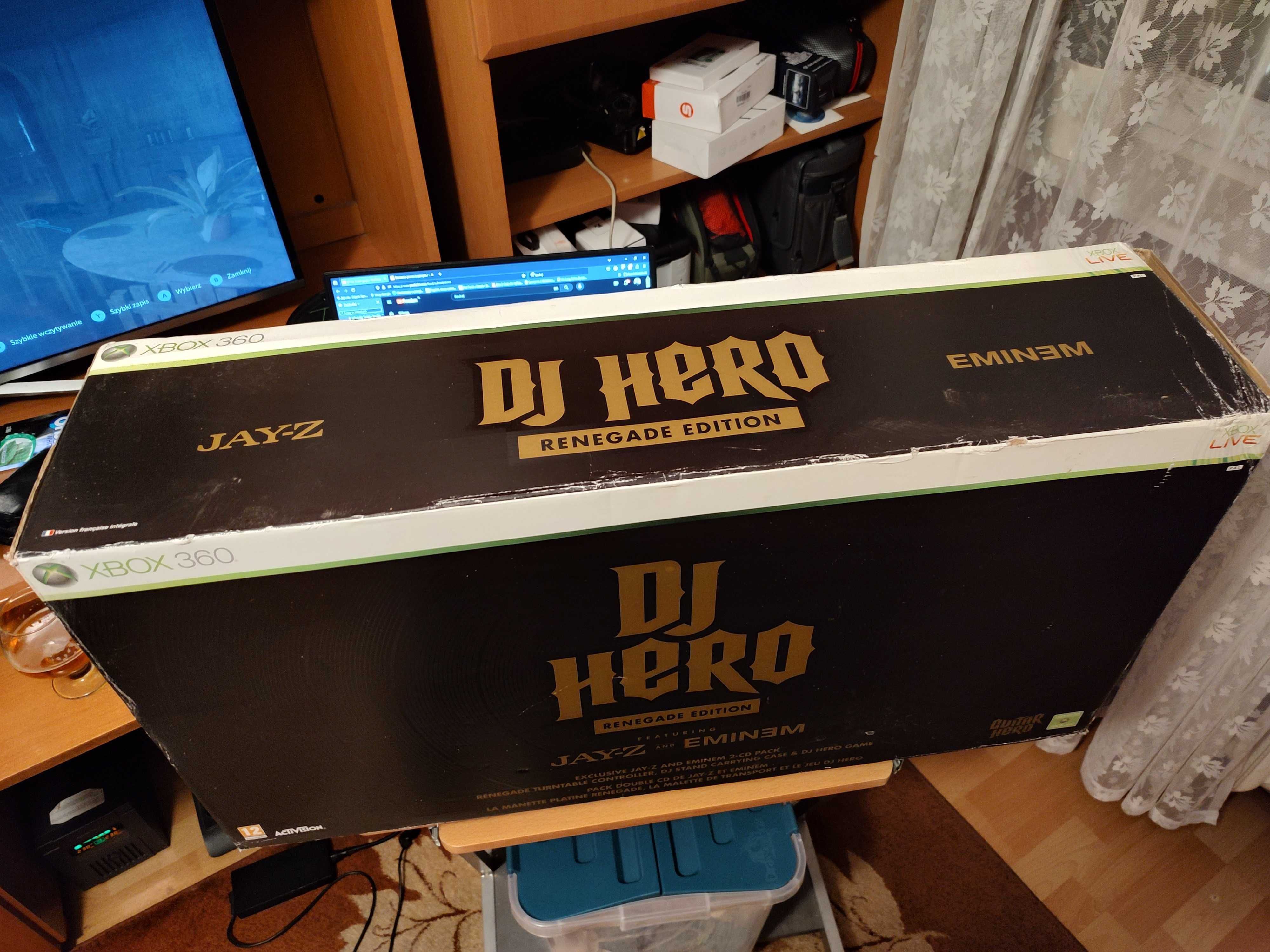 X360 DJ Hero Renagade Eminem JAY-Z Kolekcjonerka z walizką+DJ Hero2